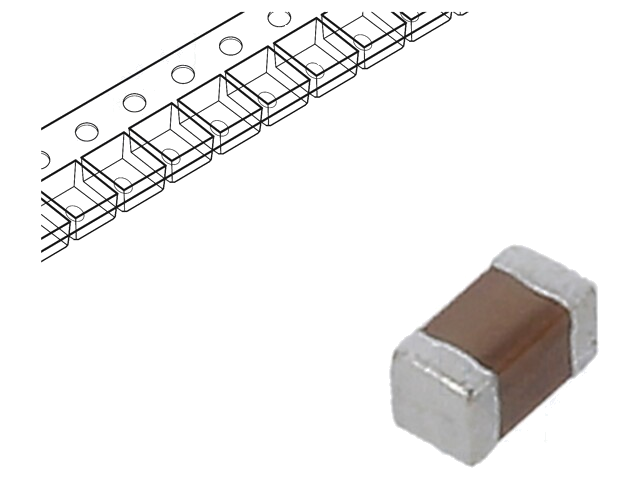 Ferriet: kraal; Imp.@ 100MHz: 600Ω; SMD; 200mA; 0402; R: 850mΩ Ferriet: kraal; Imp.@ 100MHz: 600Ω; SMD; 200mA; 0402; R: 850mΩ